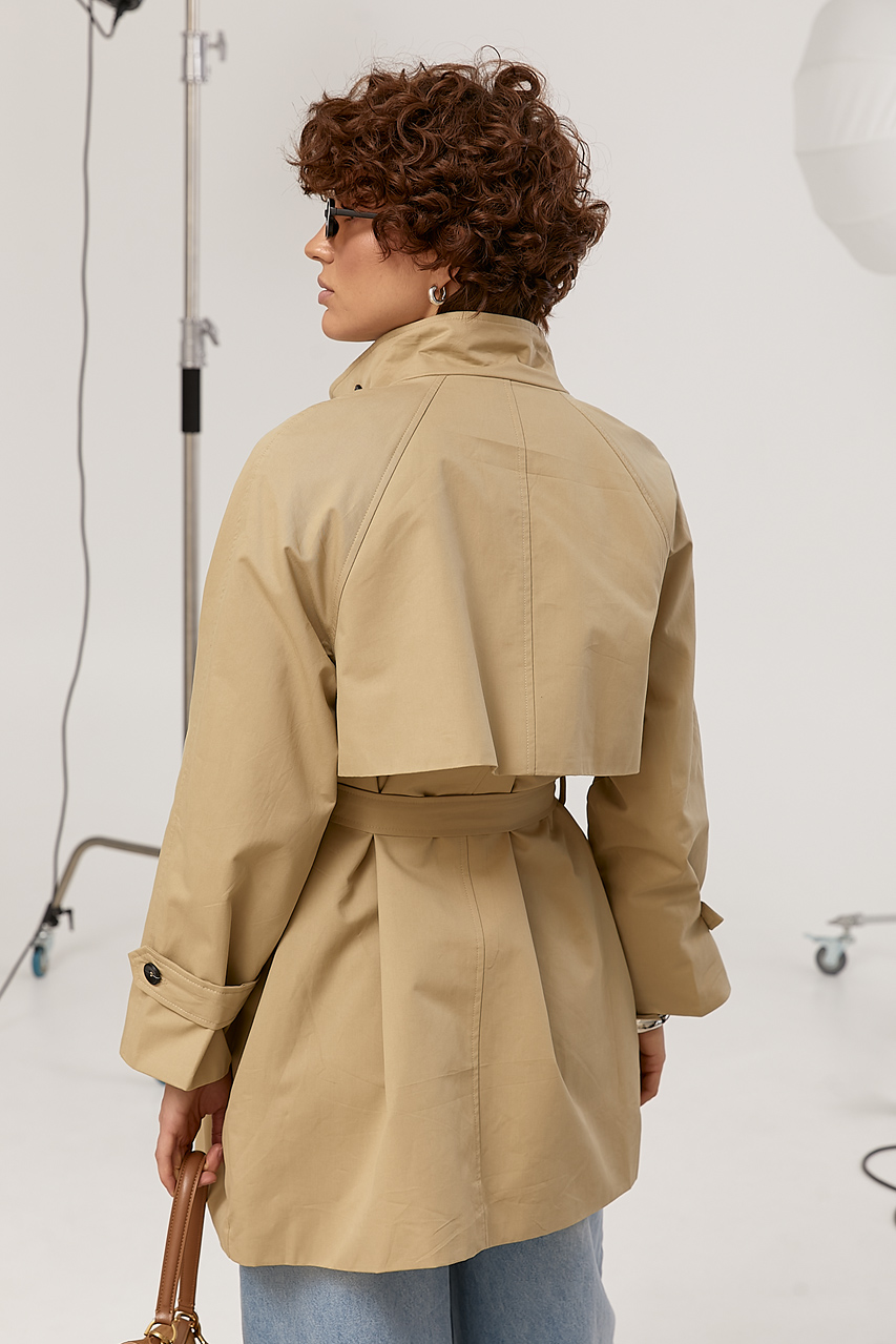 Женский тренч бежевый