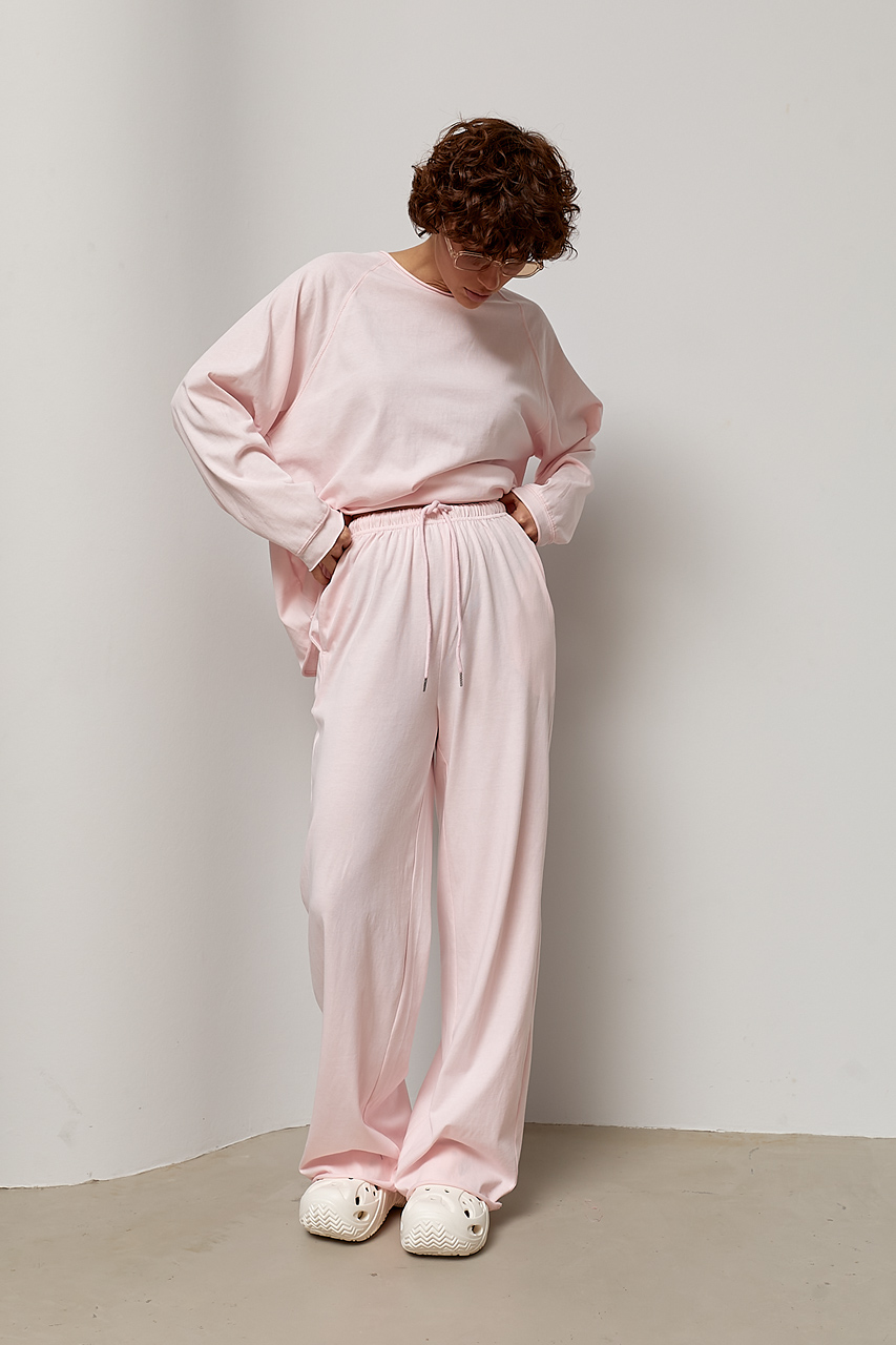 домашний трикотажный костюм для женщин