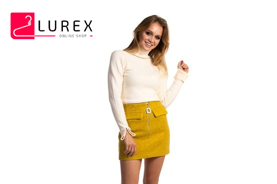 LUREX: теплая мини-юбка и кофточка - твой повседневный образ