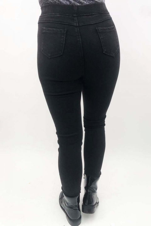 Черные стрейчевые джинсы с высокой посадкой - 705 - купить в Украине | Интернет магазин LUREX