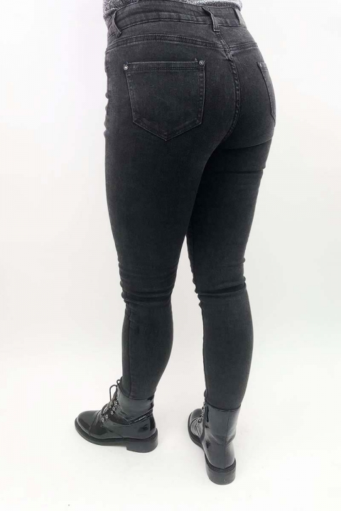 Стрейчові чорні джинси з високою посадкою - 712 - купити в Україні | Інтернет магазин LUREX