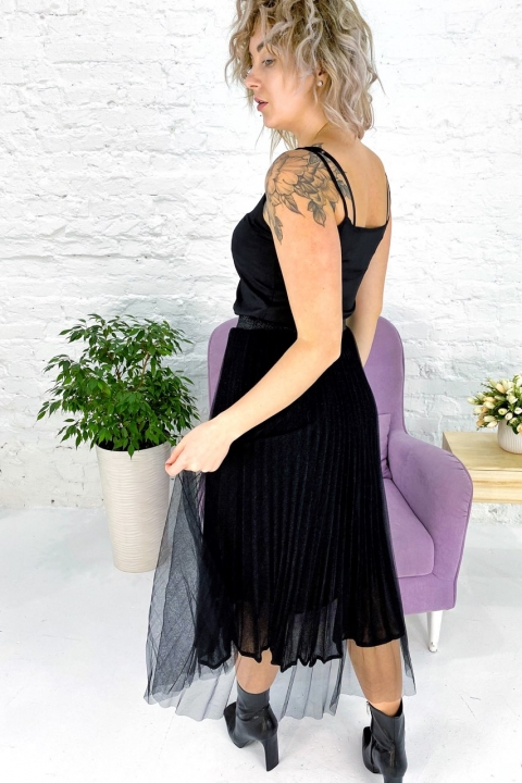 Плиссированная юбка миди люрекс - 3539 - купить в Украине | Интернет магазин LUREX