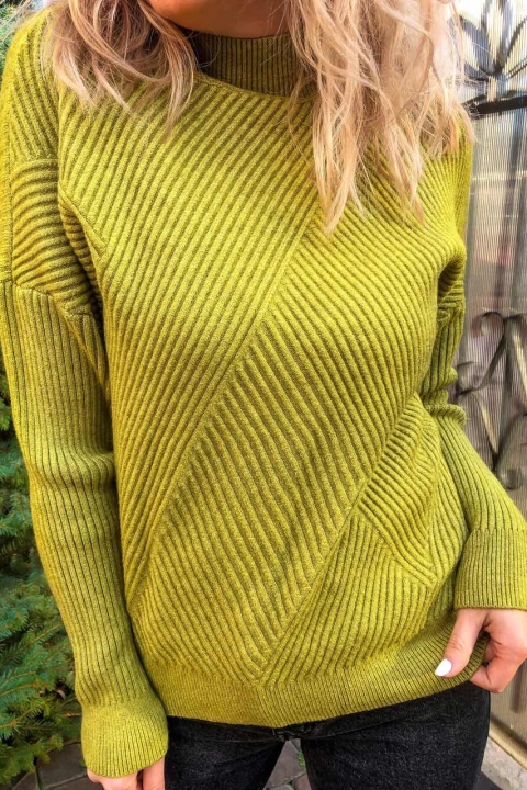 Стильний светр з геометричним візерунком - 9411 - купити в Україні | Інтернет магазин LUREX