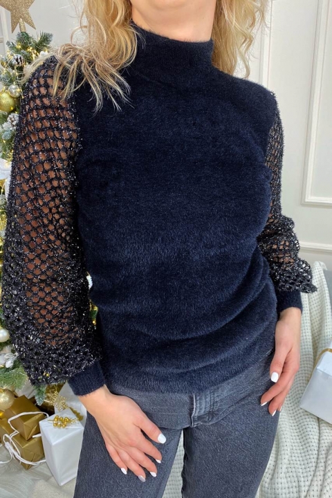 Ангоровий светр з рукавами блискуча сітка - 2008 - купити в Україні | Інтернет магазин LUREX