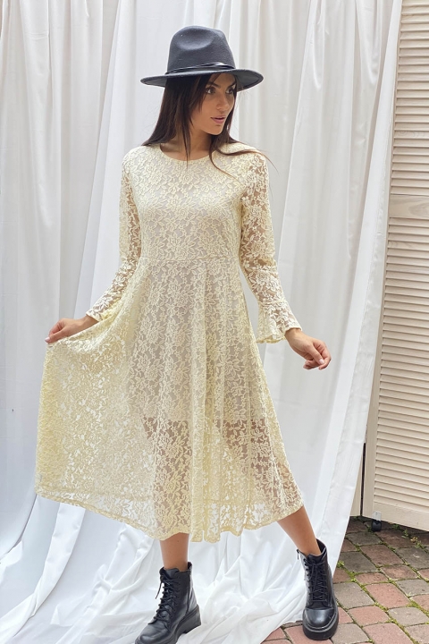 Вишукана ажурна сукня міді - 8290 - купити в Україні | Інтернет магазин LUREX