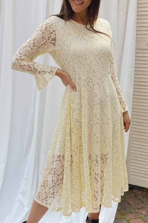 Изысканное ажурное платье миди - 8290 - купить в Украине | Интернет магазин LUREX