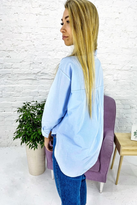 Елегантна сорочка з накладними кишенями - 9403 - купити в Україні | Інтернет магазин LUREX