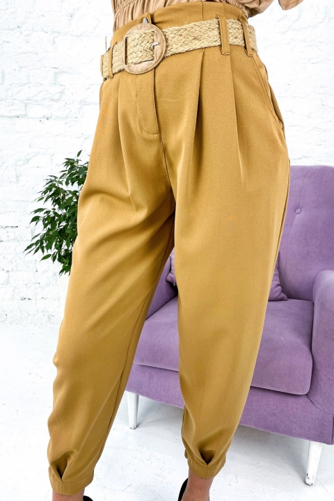 Модні штани з високою посадкою та поясом - 2002 & # 45; купити в Україні | Інтернет магазин LUREX