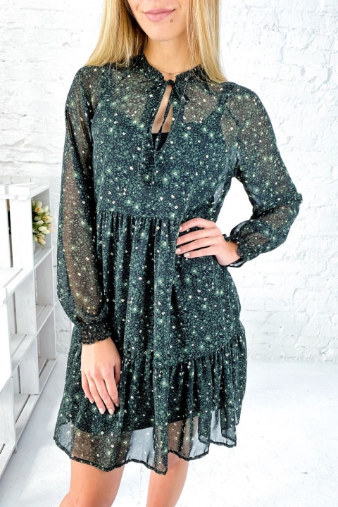 Ніжна сукня двійка з краплеподібним декольте на зав'язці - 3193 - купити в Україні | Інтернет магазин LUREX