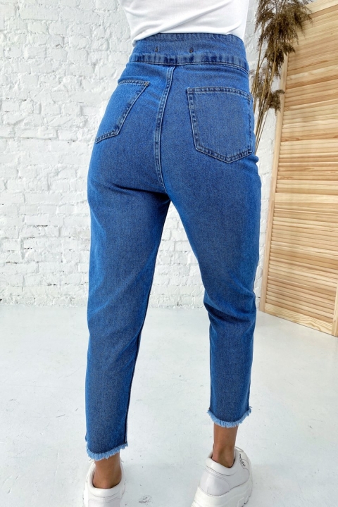 Круті джинси із завищеною лінією талії - 202007 - купити в Україні | Інтернет магазин LUREX