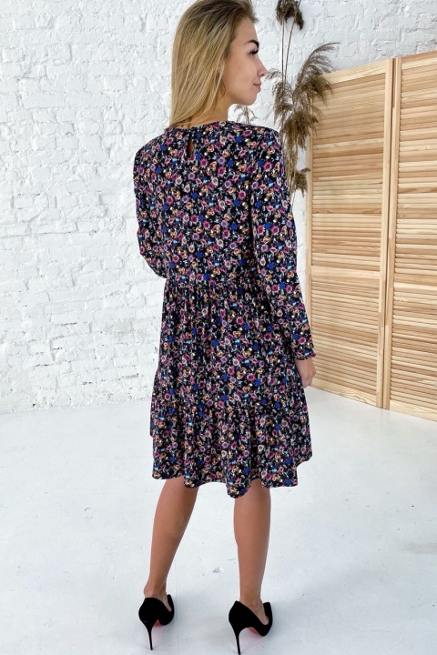 Романтична сукня в квітковий принт з рюшами - 2015 - купити в Україні | Інтернет магазин LUREX