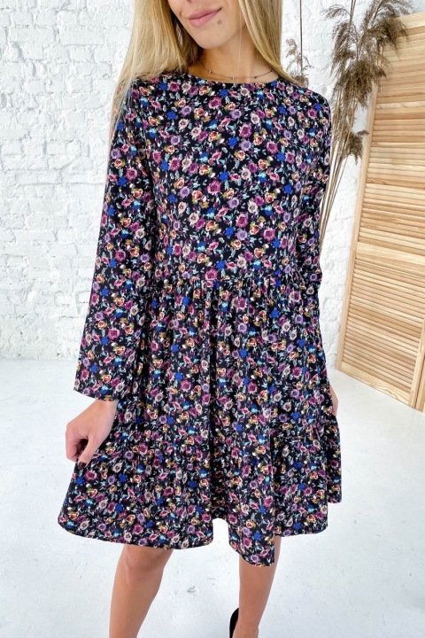 Романтичное платье в цветочный принт с рюшами - 2015 - купить в Украине | Интернет магазин LUREX