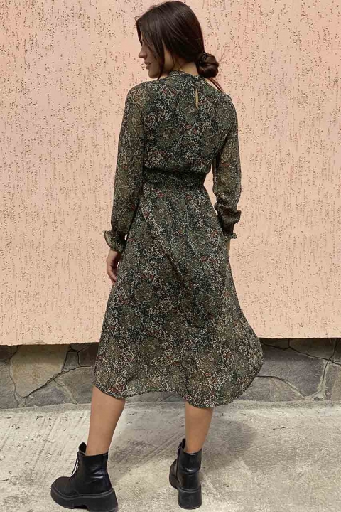 Шикарне плаття шифону з принтом турецький орнамент - 3420 - купити в Україні | Інтернет магазин LUREX