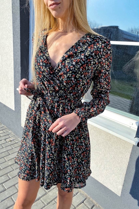 Симпатична шифонова сукня з флористичним малюнком - 1467 - купити в Україні | Інтернет магазин LUREX