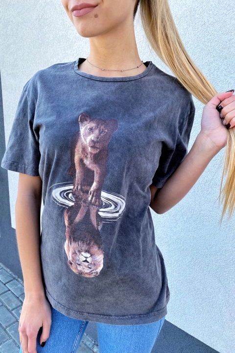 Универсальная футболка со львами - 1513-2 - купить в Украине | Интернет магазин LUREX