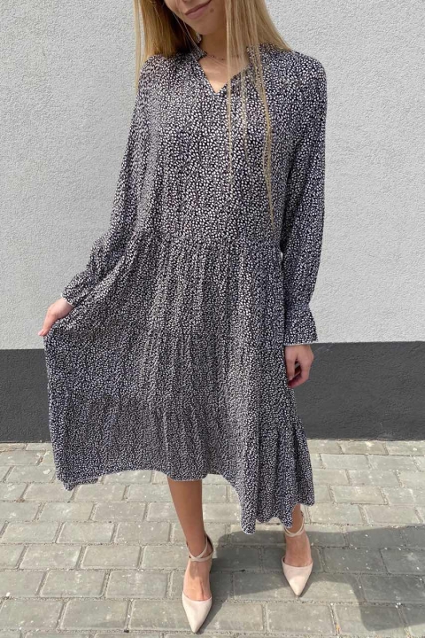 Оригінальна сукня міді з бавовни - 004-2 - купити в Україні | Інтернет магазин LUREX