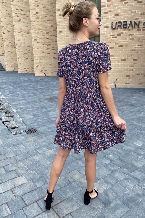 Цветочное летнее платье с сочным принтом - 2015-2 - купить в Украине | Интернет магазин LUREX
