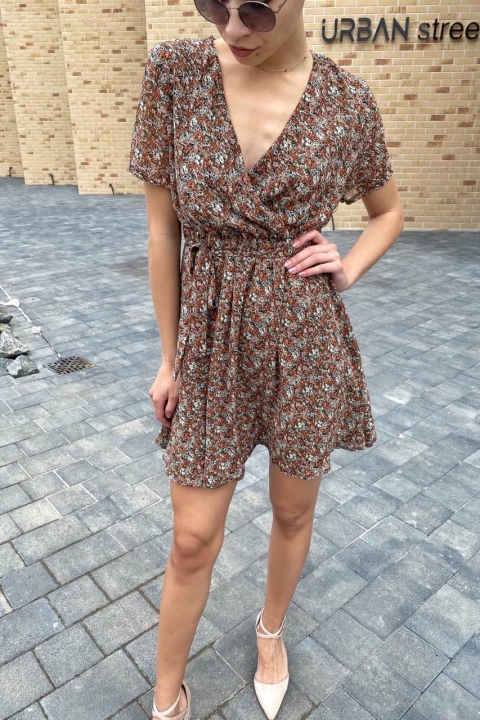 Трендовое шифоновое летнее платье - 1467-1 - купить в Украине | Интернет магазин LUREX