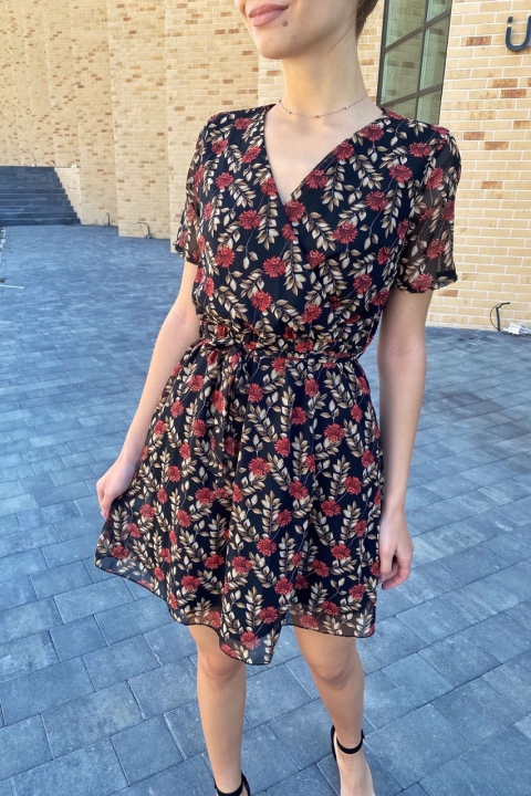Романтичное летнее платье из шифона - 2933-1 - купить в Украине | Интернет магазин LUREX