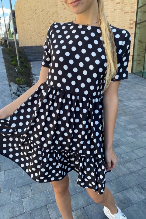 Летнее свободное платье в горох - 2015-3 - купить в Украине | Интернет магазин LUREX