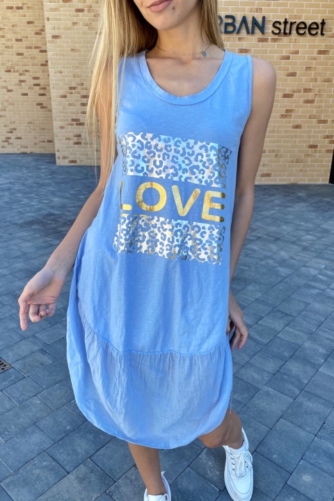 Літній сарафан over-size з принтом на грудях Love - P10 & # 45; купити в Україні | Інтернет магазин LUREX