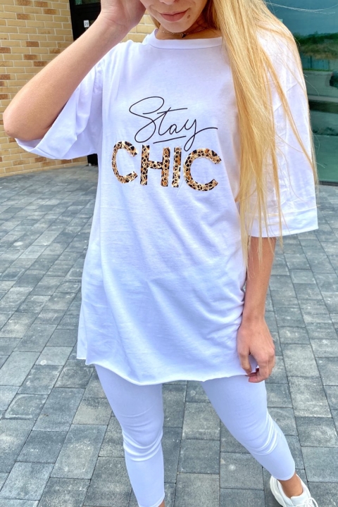 Довга футболка жіноча Stay Chic - 10021 - купити в Україні | Інтернет магазин LUREX