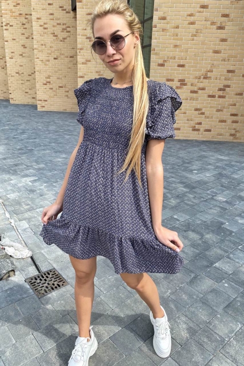 Повсякденне літнє плаття з рюшами - 9863-3 - купити в Україні | Інтернет магазин LUREX