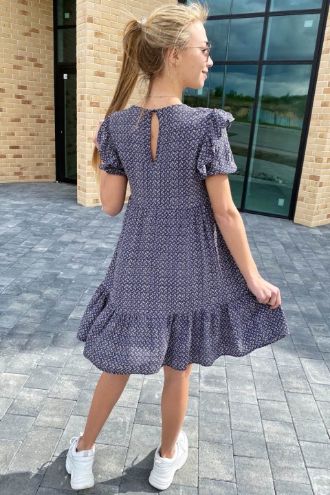 Повседневное летнее платье с рюшами - 9863-3 - купить в Украине | Интернет магазин LUREX