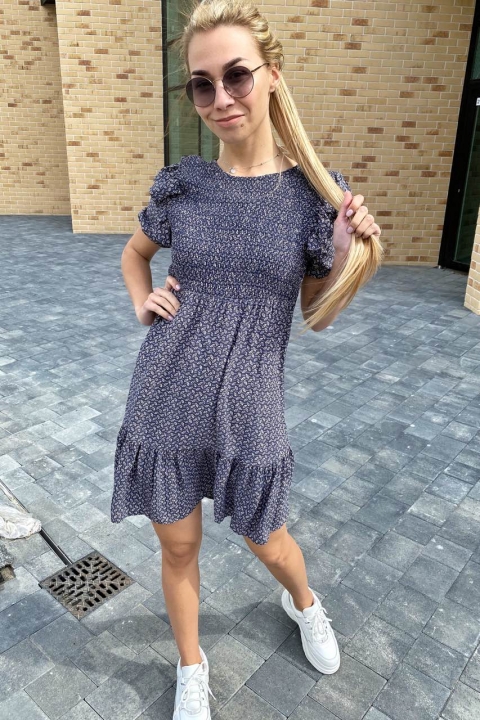 Повседневное летнее платье с рюшами - 9863-3 - купить в Украине | Интернет магазин LUREX