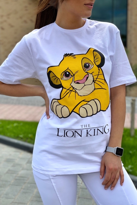 Жіноча футболка стильна з принтом Король Лев - 3628 - купити в Україні | Інтернет магазин LUREX