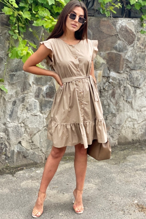 Красива літня сукня з поясом - 9008 - купити в Україні | Інтернет магазин LUREX