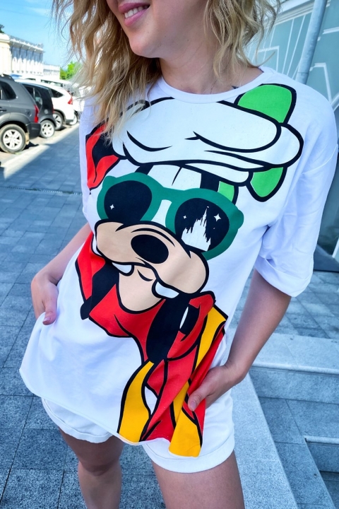 Модная футболка женская с принтом Гуффи - 1003 - купить в Украине | Интернет магазин LUREX