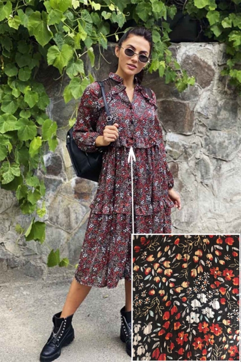 Легка сукня на гудзиках з ледь помітною вадою - j2612 - купити в Україні | Інтернет магазин LUREX
