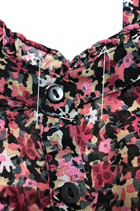 Ніжна шифонова блуза з рюшами та маленькою вадою - j9826 - купити в Україні | Інтернет магазин LUREX