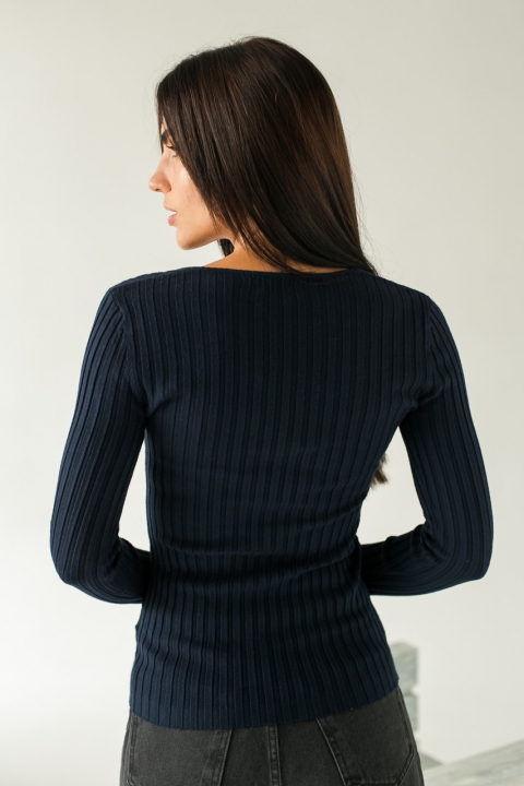 Пуловер в'язання локшина з маленькими гудзиками - s205 - купити в Україні | Інтернет магазин LUREX
