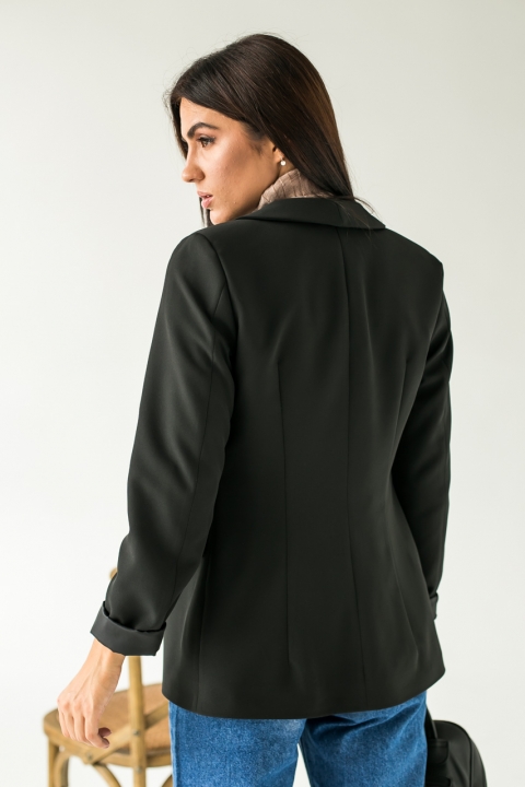 Классический стильный пиджак без пуговиц - 101113 - купить в Украине | Интернет магазин LUREX