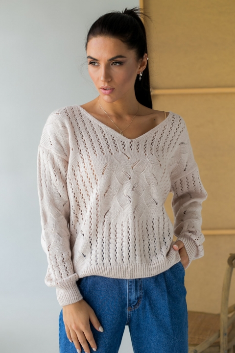 Пуловер вязаный оверсайз - 101136 - купить в Украине | Интернет магазин LUREX