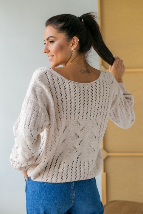 Пуловер в'язаний оверсайз - 101136 - купити в Україні | Інтернет магазин LUREX