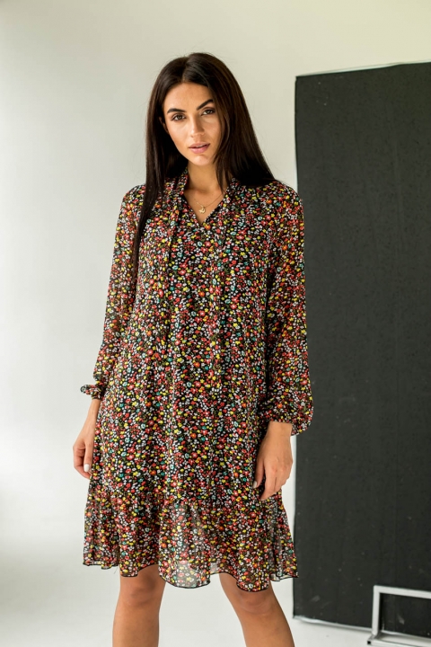 Шифонове плаття в дрібний принт & # 45; 46114 - купити в Україні | Інтернет магазин LUREX