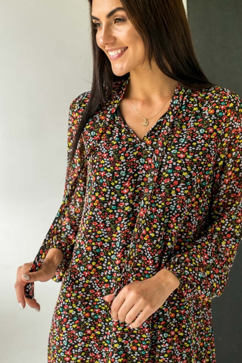 Шифонове плаття в дрібний принт & # 45; 46114 - купити в Україні | Інтернет магазин LUREX