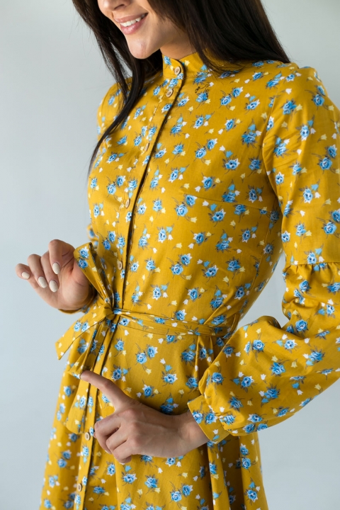 Мила сукня з рукавами -ліхтариками А-силуету - 46118 - купити в Україні | Інтернет магазин LUREX