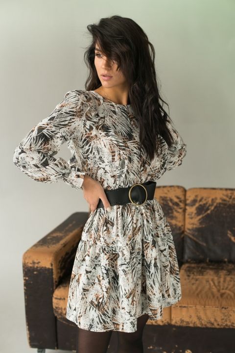 Элегантное платье с интересным рисунком - 46134 - купить в Украине | Интернет магазин LUREX