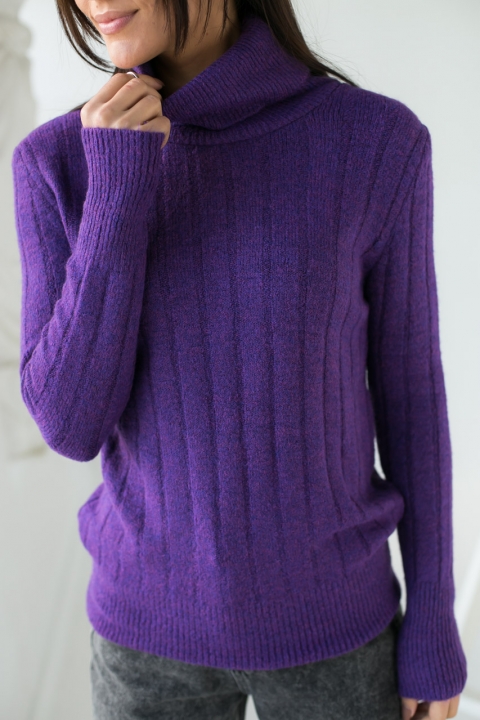 Теплий светр в'язання локшина - 9001-2 - купити в Україні | Інтернет магазин LUREX