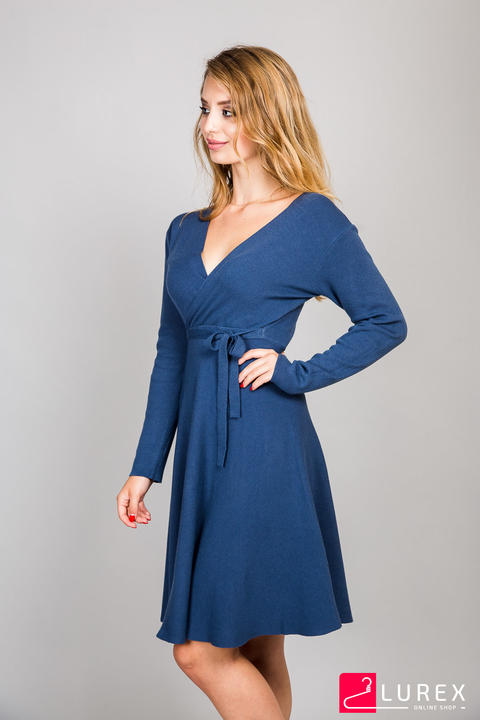 Фото 7 модели 5079 Платье с завышеной талией ANNY - синій
