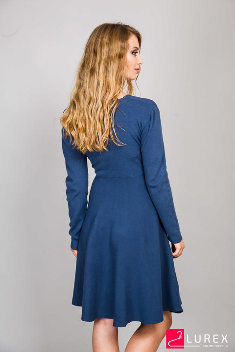 Фото 9 модели 5079 Платье с завышеной талией ANNY - синій