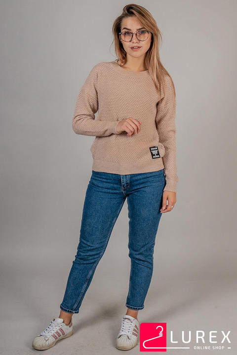 Фото 6 модели 8630 Яркий свитер ажурной вязки LUREX
