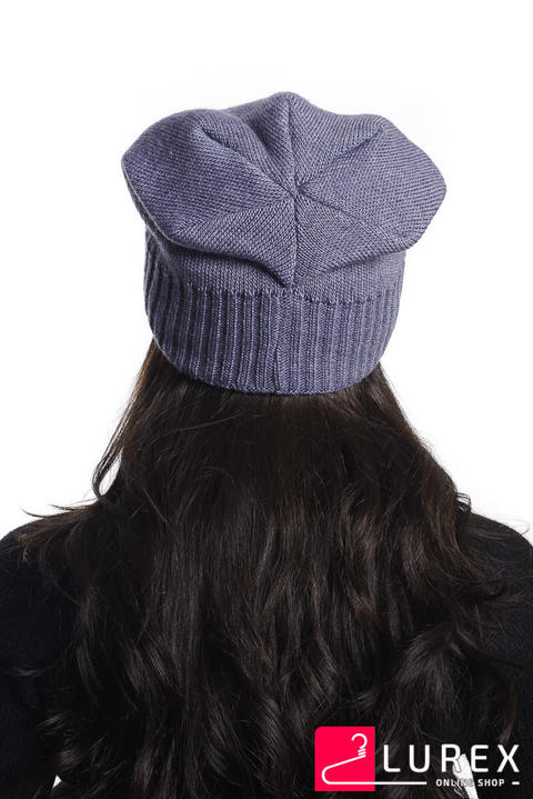 Фото 7 модели H239 Классическая шапка на флисе Prada LUREX - джинсовая