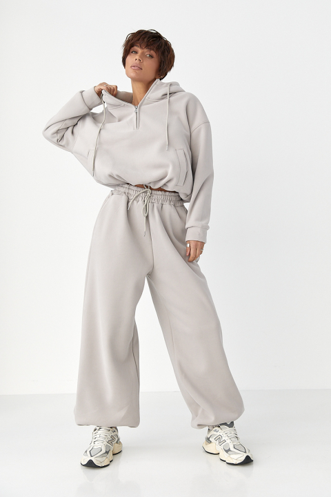 Спортивний костюм оверсайз із плюшевим начосом