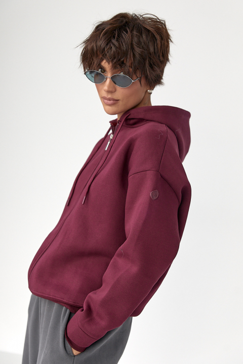 Утеплене худі на блискавці