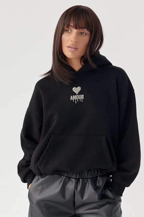 Утеплене худі з капюшоном